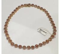 COLLANA FANTASIA TONDO CON ZIRCONI COLORATI E GIRO ZIRCONI (PRC0016, PRC0018...)
