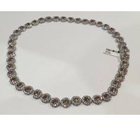 COLLANA FANTASIA TONDO CON ZIRCONI COLORATI E GIRO ZIRCONI (PRC0016, PRC0018...)