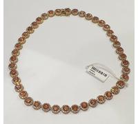 COLLANA FANTASIA TONDO CON ZIRCONI COLORATI E GIRO ZIRCONI (PRC0016, PRC0018...)