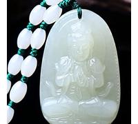 collana Feng Shui Guarigione Collana di Giada Fortunato Zodiaco Santo Patrono Fascino Collana Equilibrio Giada Nefrite Hetian Naturale Corda Intrecciata Ricchezza Amuleto Attrarre Prosperità Amore For