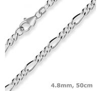 Collana Figaro In Argento 4,8Mm 50Cm In Argento 925