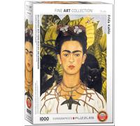 Collana Frida Kahlo E Puzzle Di 1000 Pezzi Con Colibrì 680Mm X 490Mm