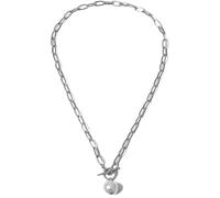 Collana Girocollo con Ciondolo a Forma di Moneta barocca Gotica per Le Donne Collana a Catena Lunga Punk da Sposa Regalo di Gioielli Argento 45 cm Nice Processing