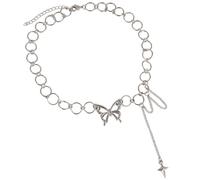 Collana girocollo con farfalla da donna, collana girocollo corta alla moda per donna, design con nappe