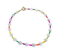 Collana girocollo con perline a C e conchiglie, catena unica progettata per un comfort di lunga durata e da indossare tutto il giorno, collana alla moda, Misura unica, come descritto, come descritto
