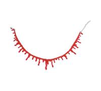 Collana girocollo con sangue gocciolante, spaventoso Hall0ween, accessorio horror rosso, accessorio horror per vampiri, streghe e abiti gotici, da utilizzare per costumi, feste e abiti gotici, Refer