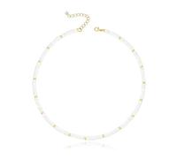 Collana girocollo da donna Heishi con pietre preziose e perle naturali, gioiello fatto a mano, idea regalo per lei, Cristallo, Quarzo