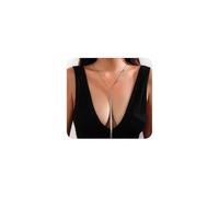 Collana girocollo da donna in oro massiccio, alla moda, in argento, lunga catena a serpente, con ciondolo per balli studenteschi, accessori per il corpo, idea regalo, 1, Lega di acciaio, Nessuna