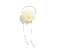 Collana girocollo da donna, regolabile, con camelia di montagna, rosa, girocollo fatto a mano, con lacci, in velluto, elegante, estiva, per matrimoni, feste, vacanze (giallo)