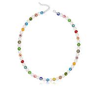 Collana girocollo di perle autentiche per donne e uomini, lunghezza 40,6 cm/collana da 50,8 cm, 40,6 cm, senza pietre preziose