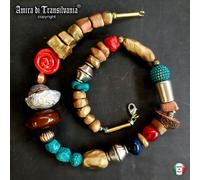 collana girocollo donna gioiello collier perle strass pietre argento oro metallo