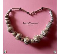 collana girocollo gioielli minimal design perline perle pietre bigiotteria donna