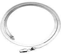 Collana Girocollo in Argento con Catena a Serpente Piatta, Collana Semplice, Regalo per Uomo, Donna, 20 Pollici Fashion Professionals