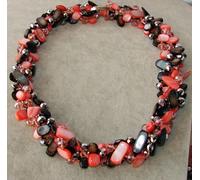 Collana girocollo Madreperla pietre Dure,perle,cristalli da donna,new collezione