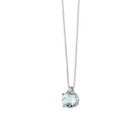Collana GIROCOLLO STORIA DI LUCE ORO DIAMANTI ACQUAMARINA TONDA GLB1383 Comete D