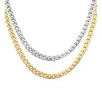 Collana gotica per uomo catena in acciaio inossidabile da donna collane girocollo catene punk cubano catena mentale bella e intelligente