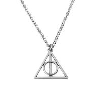 Collana HARRY POTTER Argento catena ACCIAIO INOX doni della morte triangolo uomo