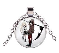 Collana horror anime angeli della morte regalo Cosplay Ray & Zack Q Version modello collana con ciondolo in cristallo collezione