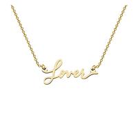 Collana in acciaio inossidabile per amanti 'estate Soul Ornamento unico significativo per gli amanti del canto Fan donne e uomini Collana Chiama Angeli Gravidanza (Gold, One Size)