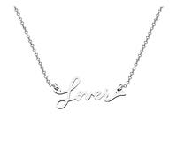 Collana in acciaio inossidabile per amanti 'estate Soul Ornamento unico significativo per gli amanti del canto Fan donne e uomini Collana Chiama Angeli Gravidanza (Silver, One Size)