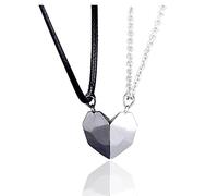 Collana in acciaio inossidabile per le donne Collane di coppia Un paio di collane d'amore Nuovi desideri Collana di coppia di pietre Collane con cuciture a cuore spezzato Collane da uomo e da donna