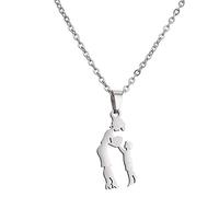 Collana in acciaio inossidabile per mamma e figlia, per la festa della mamma, regali per la clavicola, gioielli da donna, mamma, figlia, famiglia, Misura unica, come descritto, come descritto