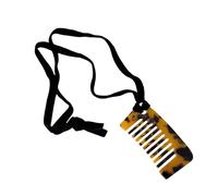 Collana in acetato leggero con pettine versatile in acetato con dettaglio a pettine per amanti della moda moderna corda nera, Misura unica, come descritto, come descritto