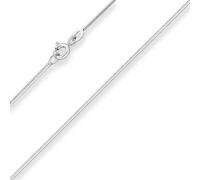 Collana In Argento 925 Con Catena A Forma Di Serpente Diamantata 40Cm