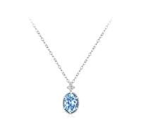 Collana in argento 925, con ciondolo a forma di cuore dell'oceano, in argento, regalo di compleanno