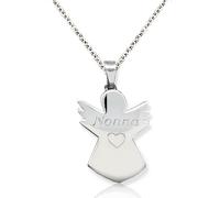 Collana in argento 925 con ciondolo angioletto. Regalo per le nonne