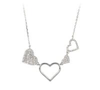 Collana in argento 925 con "Cuori Pendenti" (mod. K208R)