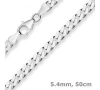 Collana In Argento 925 Con Girocollo A Maglia Di Panzere Di 5,4 Mm 50 Cm