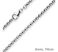 Collana In Argento 925 Con Perle Di Erba Rutenata 70Cm