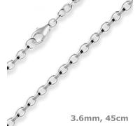 Collana In Argento 925 Con Perline Di 3,6Mm 45Cm
