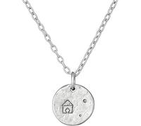 Collana in argento puro 999 personalizzata, collana in argento puro personalizzato con testo o immagine per il regalo della fidanzata delle donne, One Size, Argento sterling, Nessuna pietra preziosa