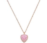 Collana in Argento Rosato con Cuore in Creek Stone