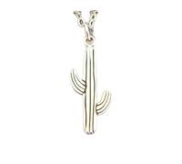 Collana in argento sterling 925 con cactus, piccolo ciondolo a forma di cactus saguaro, ciondolo a forma di pianta del deserto, piccolo, semplice e delicato, regalo in stile sud-occidentale | con