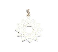 Collana in argento sterling 925 con chakra del cuore. Piccolo ciondolo yoga. Piccolo ciondolo yogi da regalare. Semplice gioiello zen, delicato e delicato per tutti i giorni. | Con catena da 18