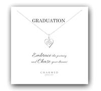 Collana in argento Sterling 925 con ciondolo a forma di cuore e nodo infinito, regalo personalizzato per donne e ragazze, regalo di laurea