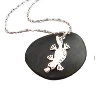 Collana in argento sterling 925 con ciondolo a forma di ornitorinco con becco d'anatra, animale d'acqua dolce, creatura marina, oceano, natura, regalo|con catena da 18 pollici|placcato argento|_3090