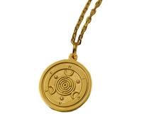 Collana in argento sterling 925 da 22 mm|catena da 18 pollici|ciondolo della dea della tripla luna Ecate|gioielli da strega fatti a mano|ciondolo occulto|amuleto wiccan|gioielli placcati in oro|_1598