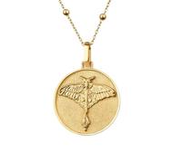 Collana in argento sterling 925 da 24 mm|falena luna per donna|a strati con perline|gioielli a farfalla|ciondolo|ciondolo a forma di falena teschio|gioielli fatti a mano con placcatura in oro|_0496