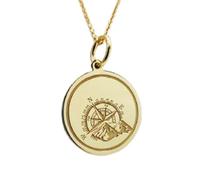 collana in argento sterling 925 da 30 mm|Illuminati|Pendente a disco con l'occhio che tutto vede|Gioielli della provvidenza|Amuleto del male|Terza |Gioielli fatti a mano con placcatura in oro|_0112