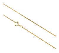 Collana in argento sterling 925/- placcato oro catenina blindata lunga 45 cm ...