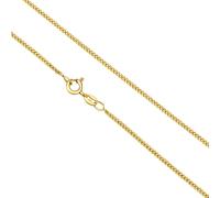 Collana in argento sterling 925/- placcato oro catenina blindata lunga 45 cm ...