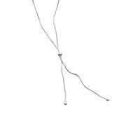 Collana in argento sterling con frange a forma di osso di serpente design semplice D1798