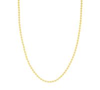 Collana In Catena Di Perline Da 3,5Mm In Oro Giallo Solido 14K