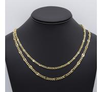 Collana In Catena Figaro Fancy In Oro Giallo 14K Tutte Le Misure