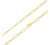 Collana In Catena Rolo Dainty Link In Oro Giallo 14K 4Mm A Clip Per Donne 18"