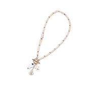 Collana in ceramica fatta a mano con motivo a forma di creatura marina con vivaci perline, adatta per pelli sensibili, Misura unica, come descritto, come descritto